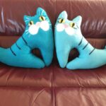 beautiful cat pillows