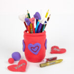 plasticine pencil holder