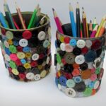 button pencil holder