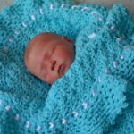 blue blanket for a newborn