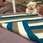 striped baby blanket