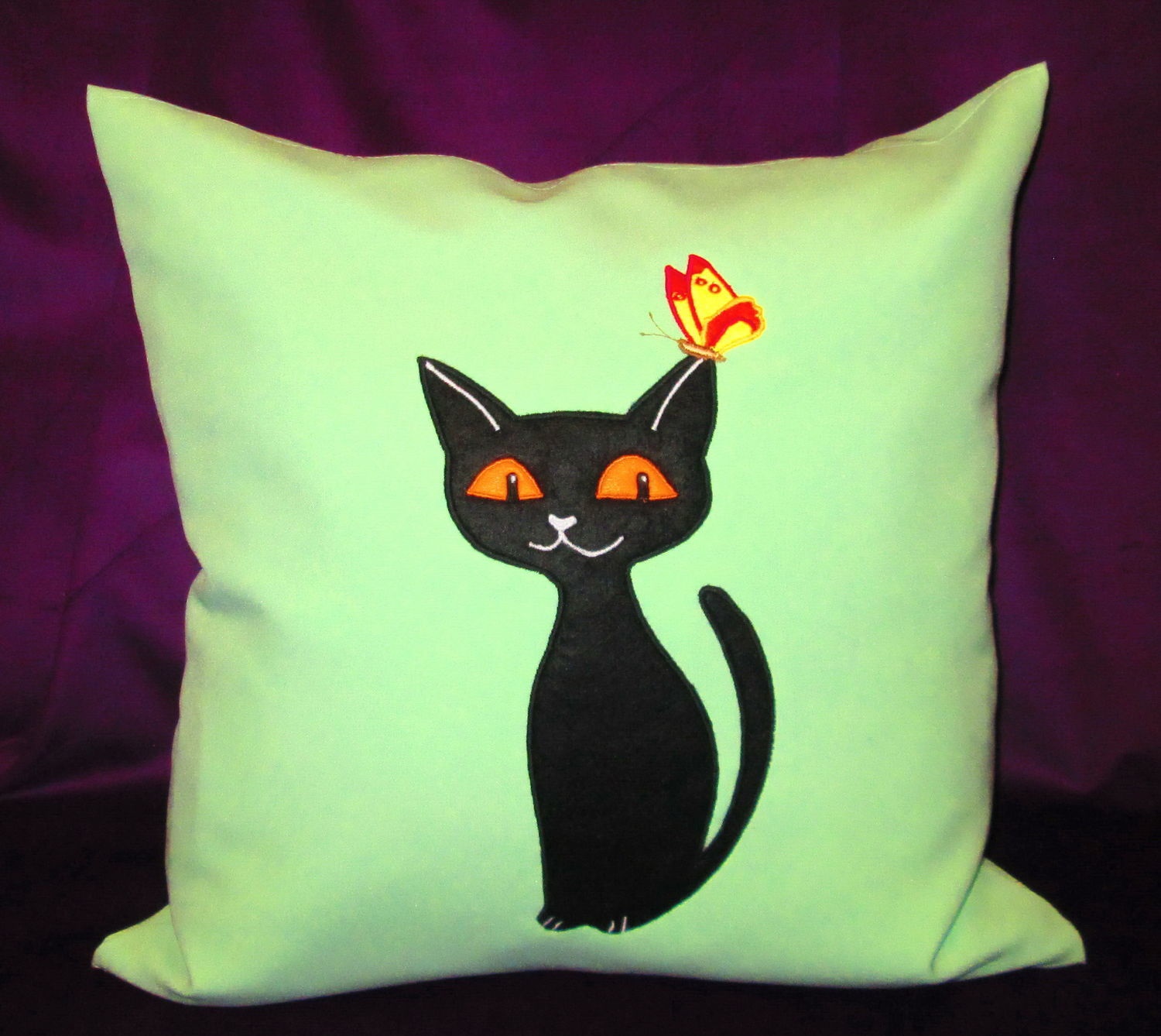 pillow cat made of fabric