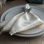 white satin napkins