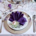 purple napkins