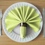 plate decoration with a napkin