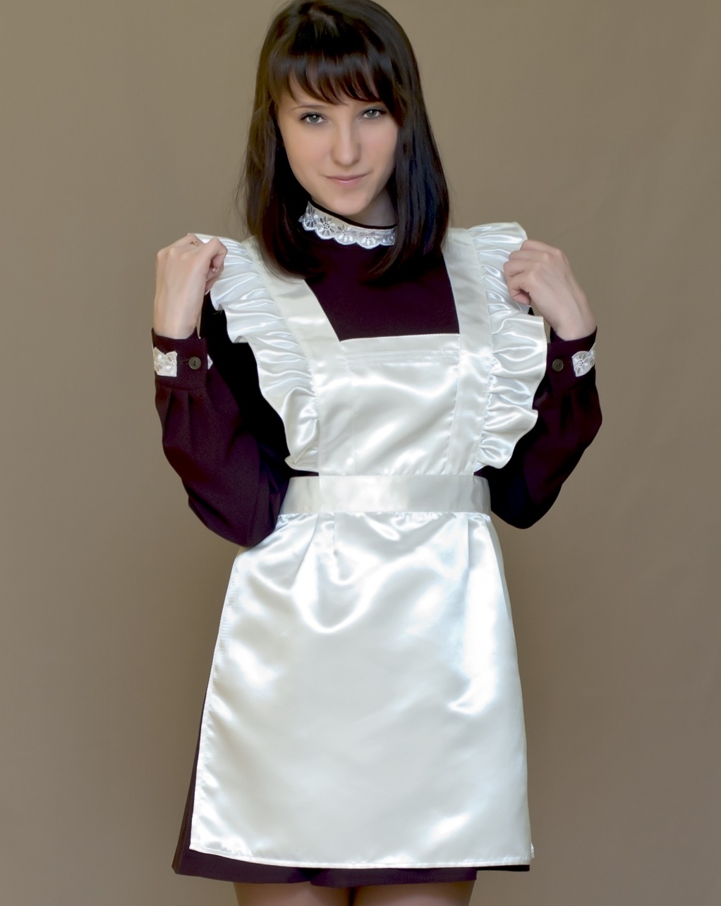 satin apron