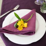 purple napkin