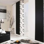 black and white curtains