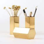 gold pencil holder