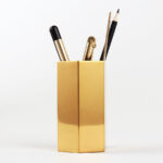 gold pencil holder