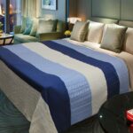 striped bedspread