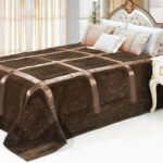 fur and leather - bedspread