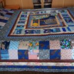 bedspread in patchwork style