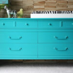 blue dresser