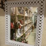 white mirror frame