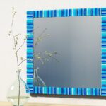 blue mirror frame