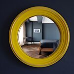 yellow mirror frame