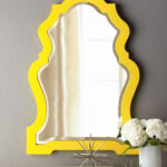 how to paint a mirror yellow