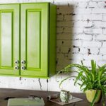 green wall cabinet