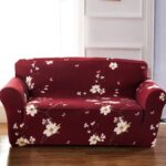 burgundy sofa cover