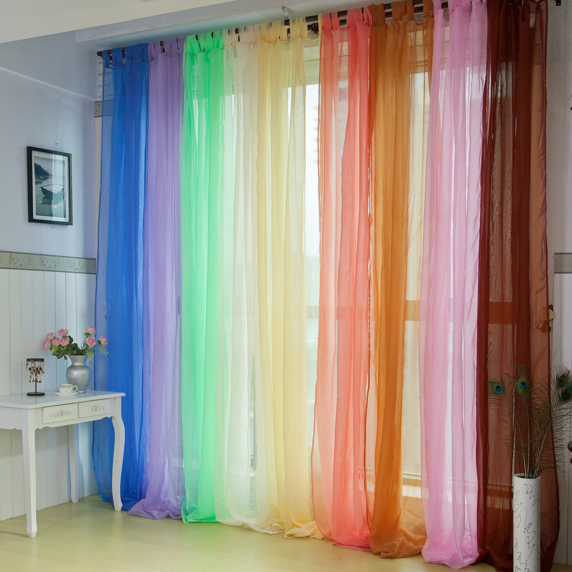 types and colors of curtains