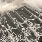 embossing on tulle