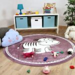 round children's rug