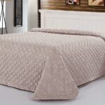 beige bedspread