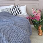 knitted bedspread