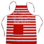 striped apron