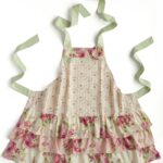 delicate apron with ruffles