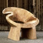 log chair