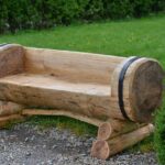 simple bench on the site