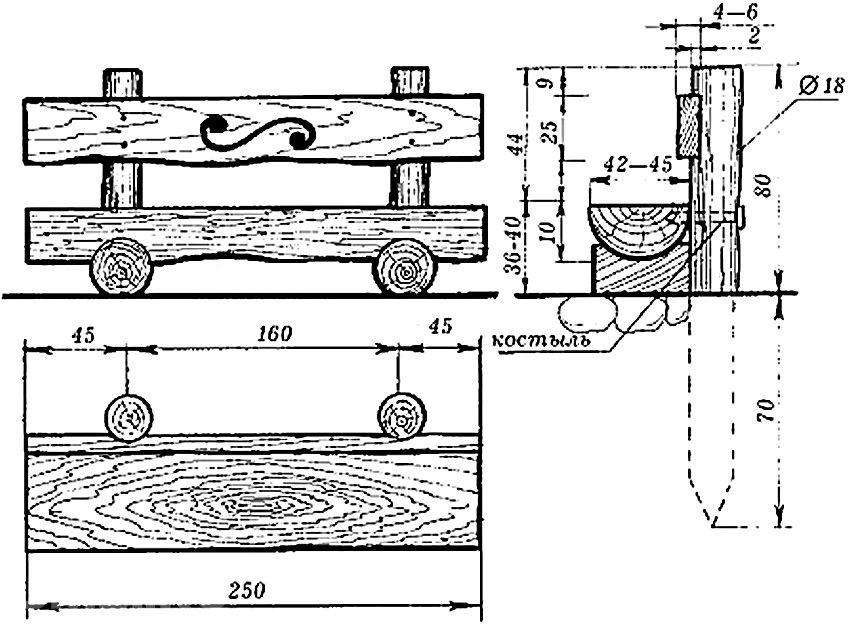 bench drawing