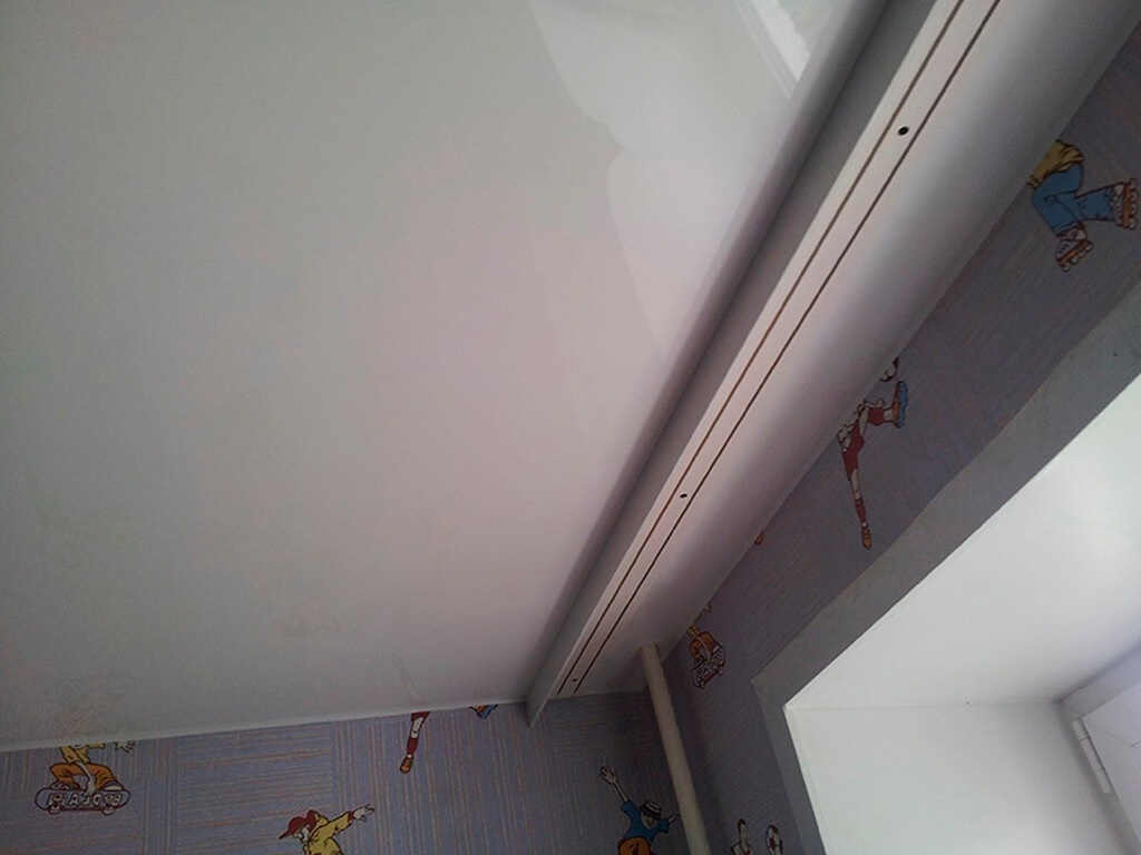 installation on a concrete ceiling