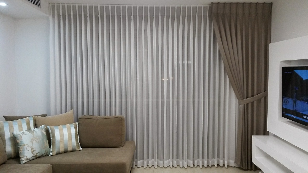 curtains in the room