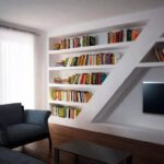 unusual design of shelves