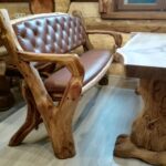 banquette avec assise en cuir