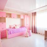 bedroom in pink