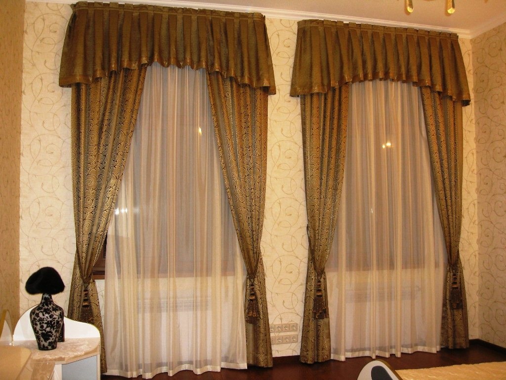 curtains on the windows