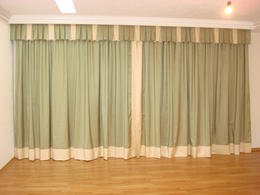 curtains in the room